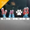 Adhesivo personalizado para el coche - los zapatos de la familia