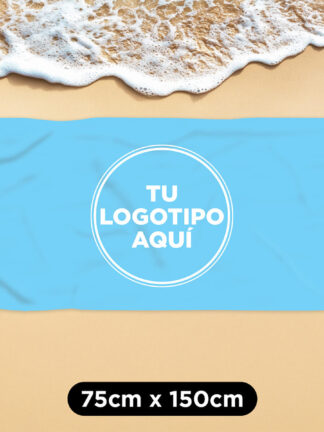 Toalla de playa personalizada con tu logotipo