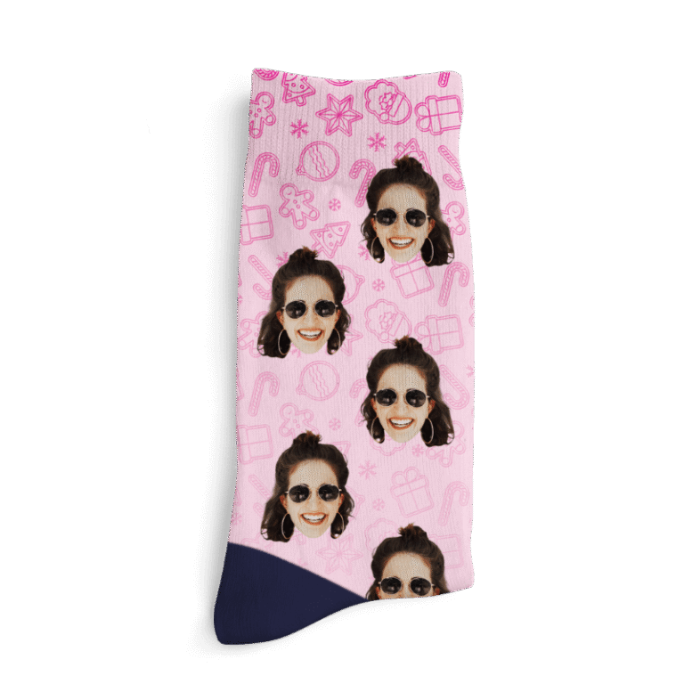 Calcetines personalizados - Patrón de Navidad