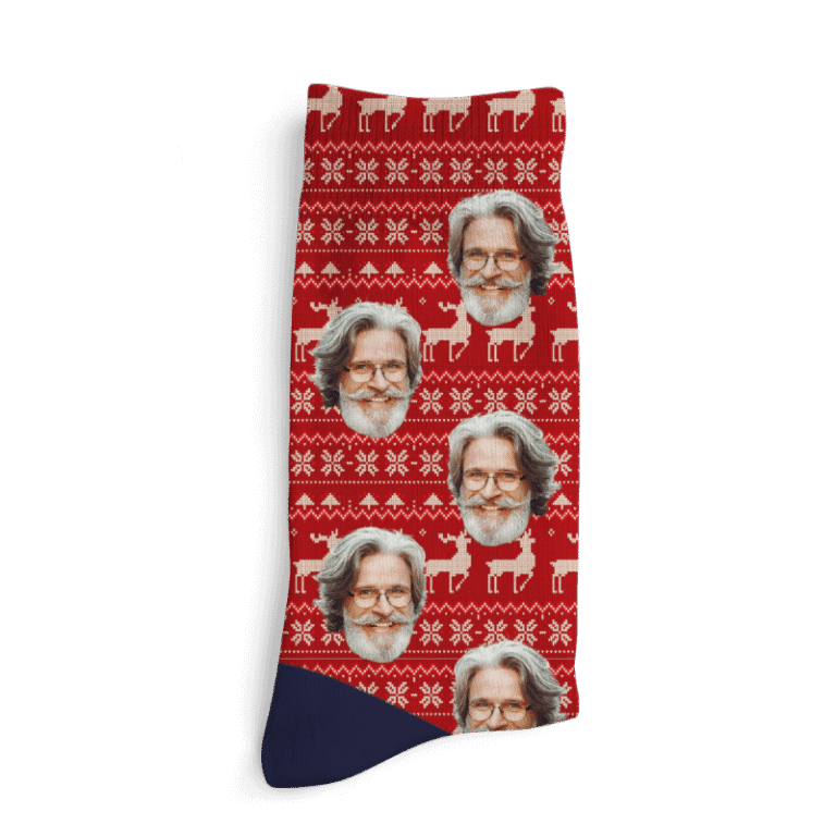 Calcetines personalizados - Jersey de Navidad