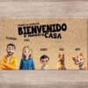 Felpudo personalizado - Familia de dibujos animados