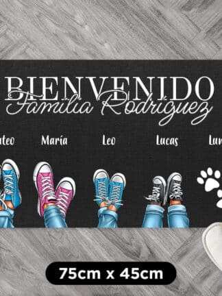 Felpudo personalizado - Zapatos de la familia
