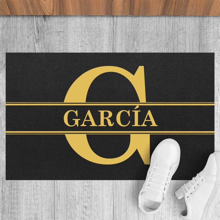 Felpudo personalizado con tu apellido