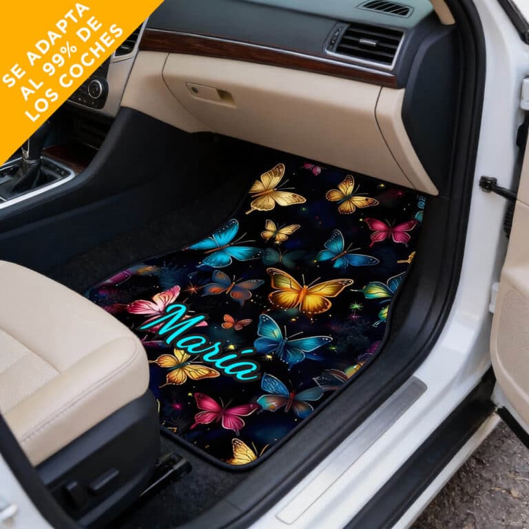 Alfombrillas personalizadas con mariposas: personalizadas con tu nombre