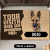 Felpudo personalizado: toda visita debe ser aprobada por