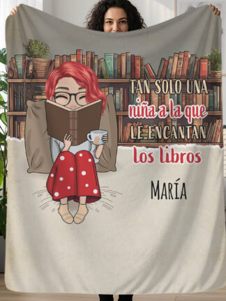 Manta personalizada para amantes de la lectura