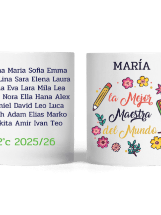 Taza personalizada - Mejor maestro/a del mundo