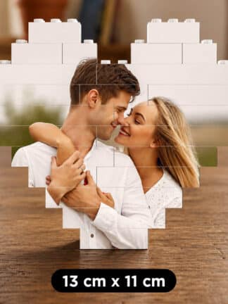 Corazón de Bloques Personalizado con Foto