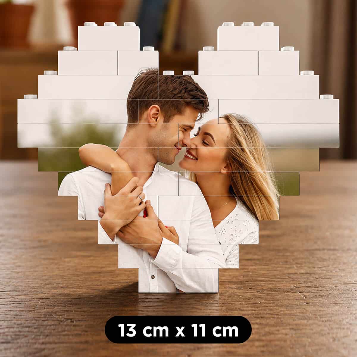 Corazón de Bloques Personalizado con Foto