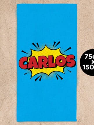Toalla de playa personalizada - Nombre