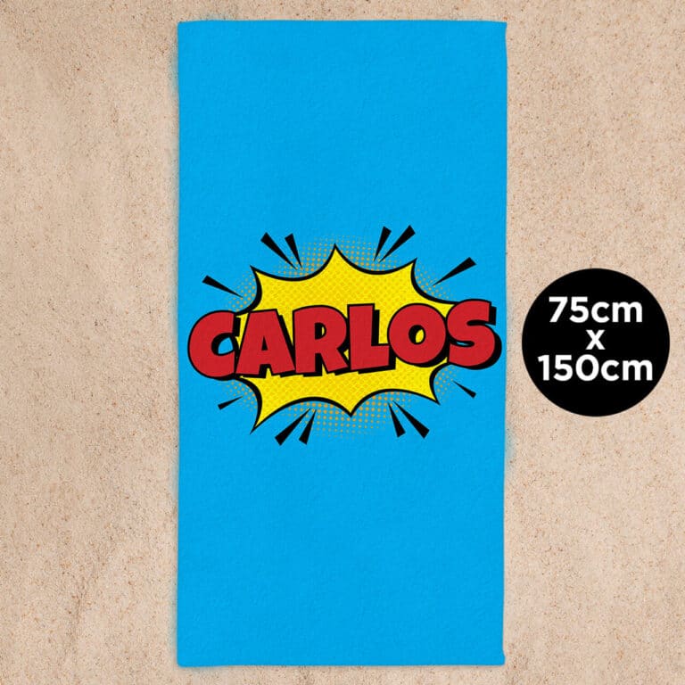 Toalla de playa personalizada - Nombre