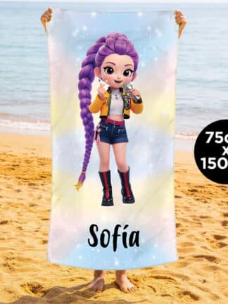 Toalla de playa personalizada - Pequeña estrella