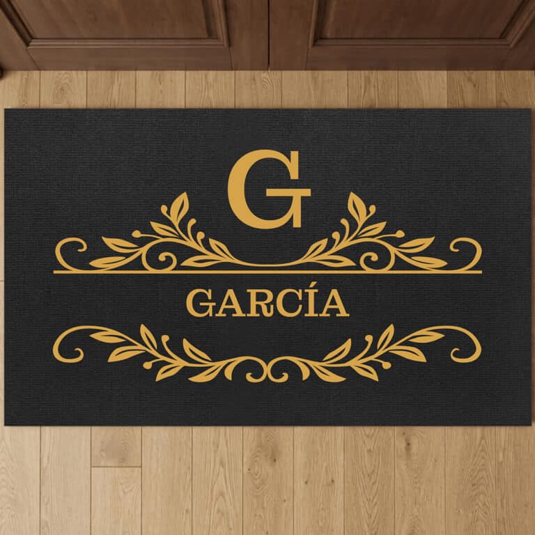 Felpudo personalizado con tu apellido